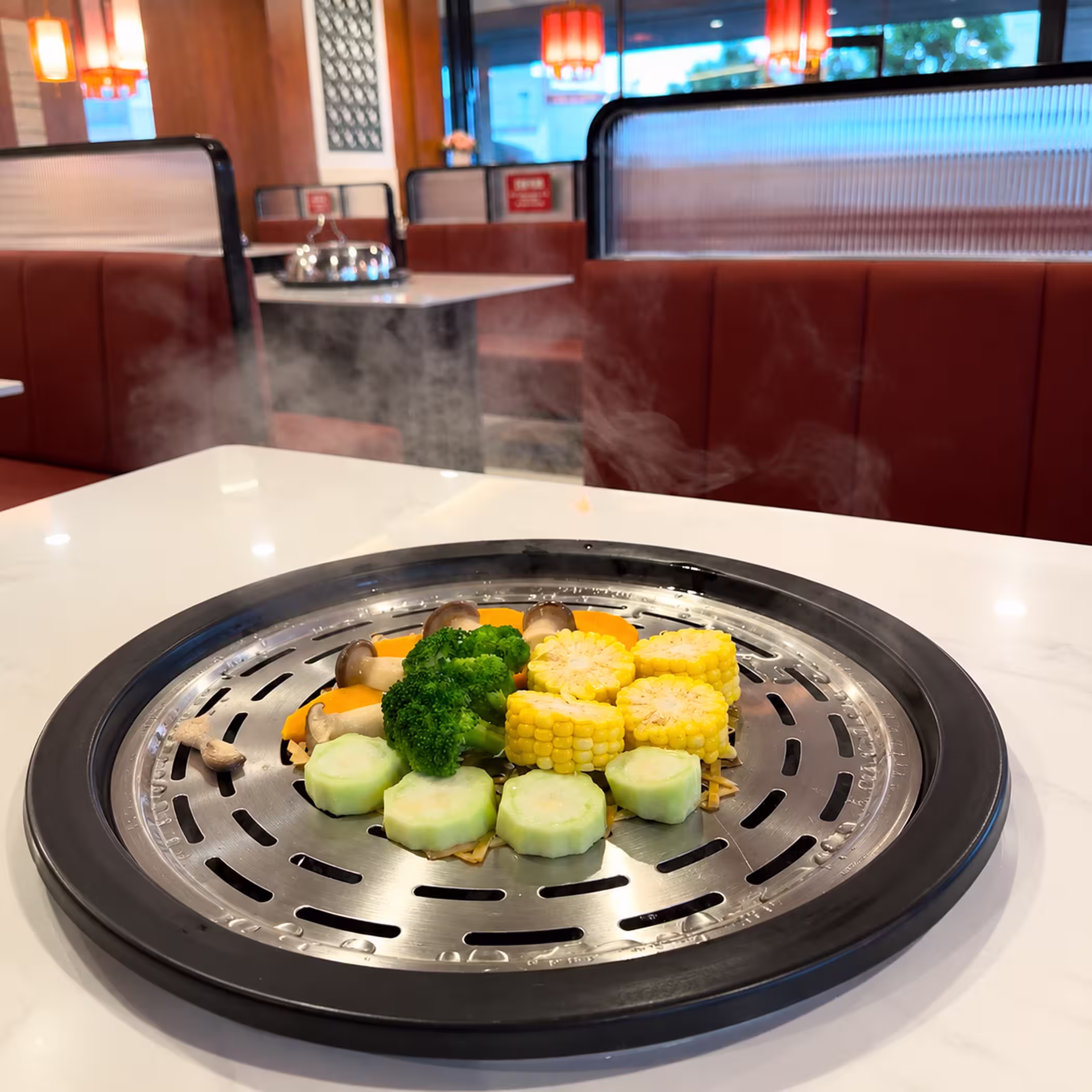 Dimsum basket at LONG WANG CAC Houston